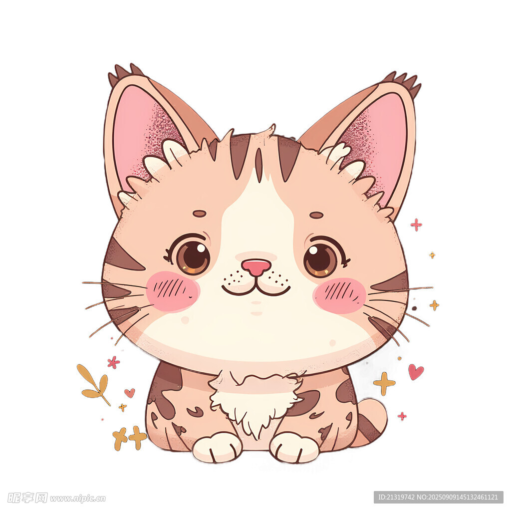 可爱猫咪插画