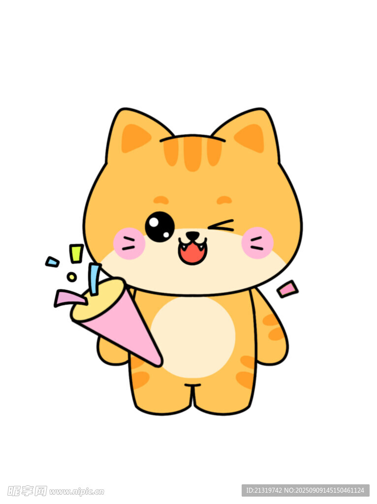 卡通手绘猫咪