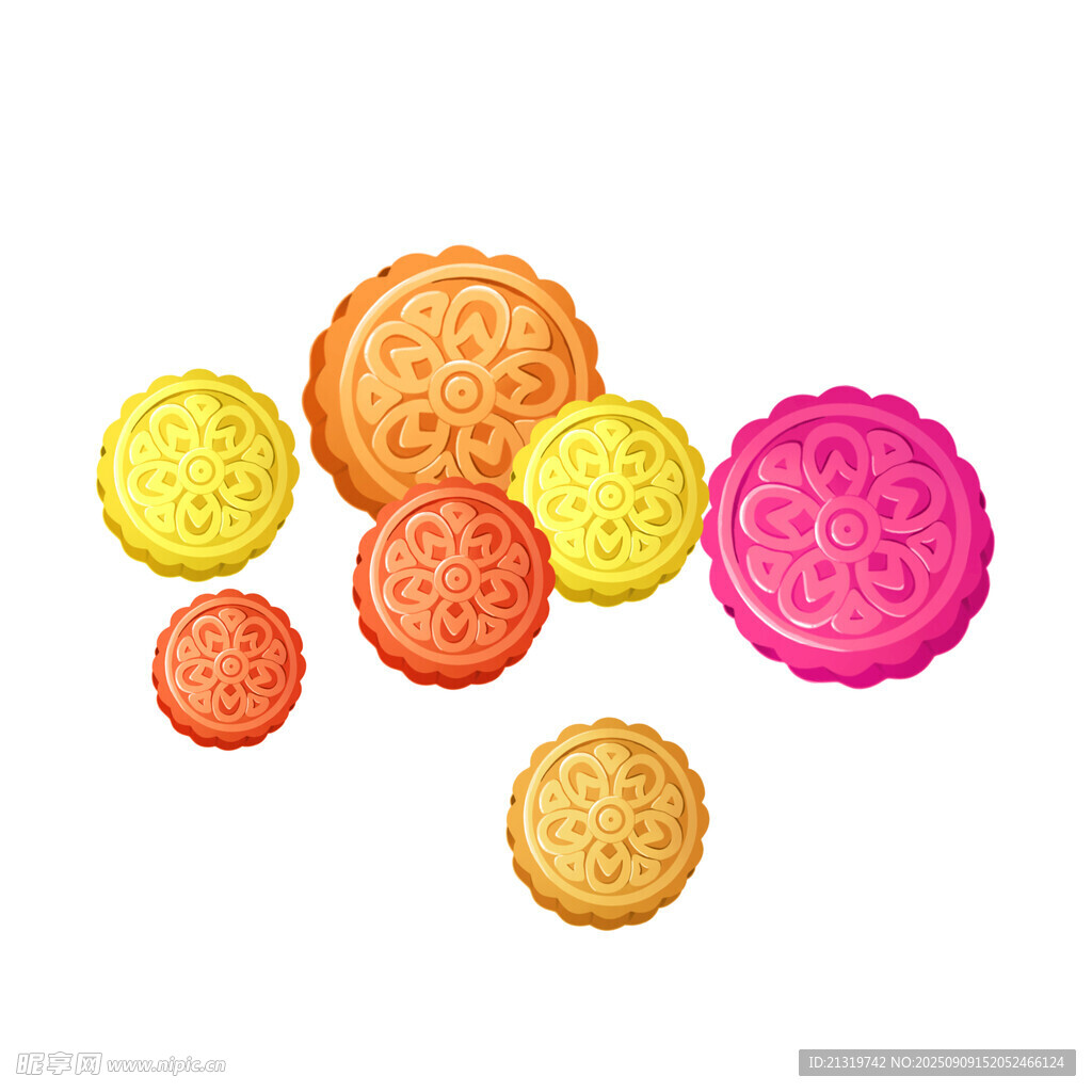 月饼插画素材