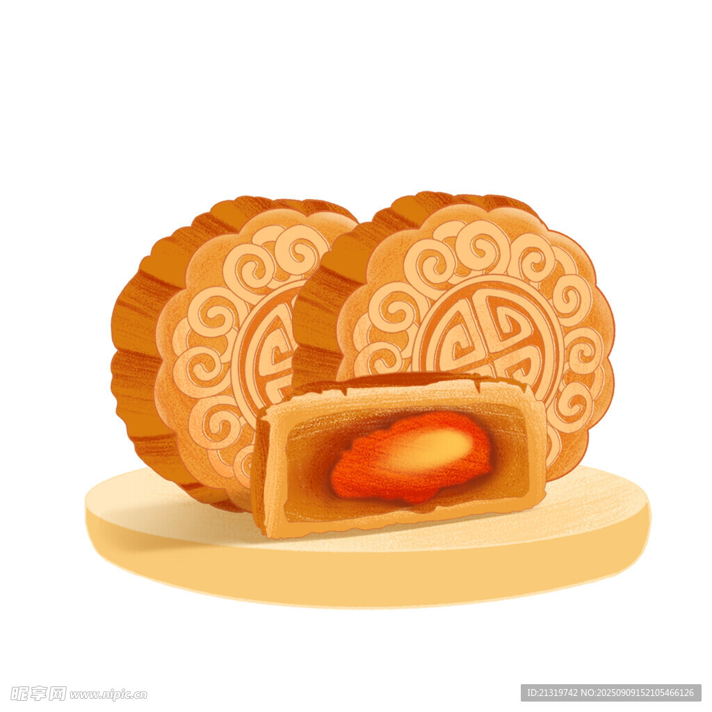 月饼插画