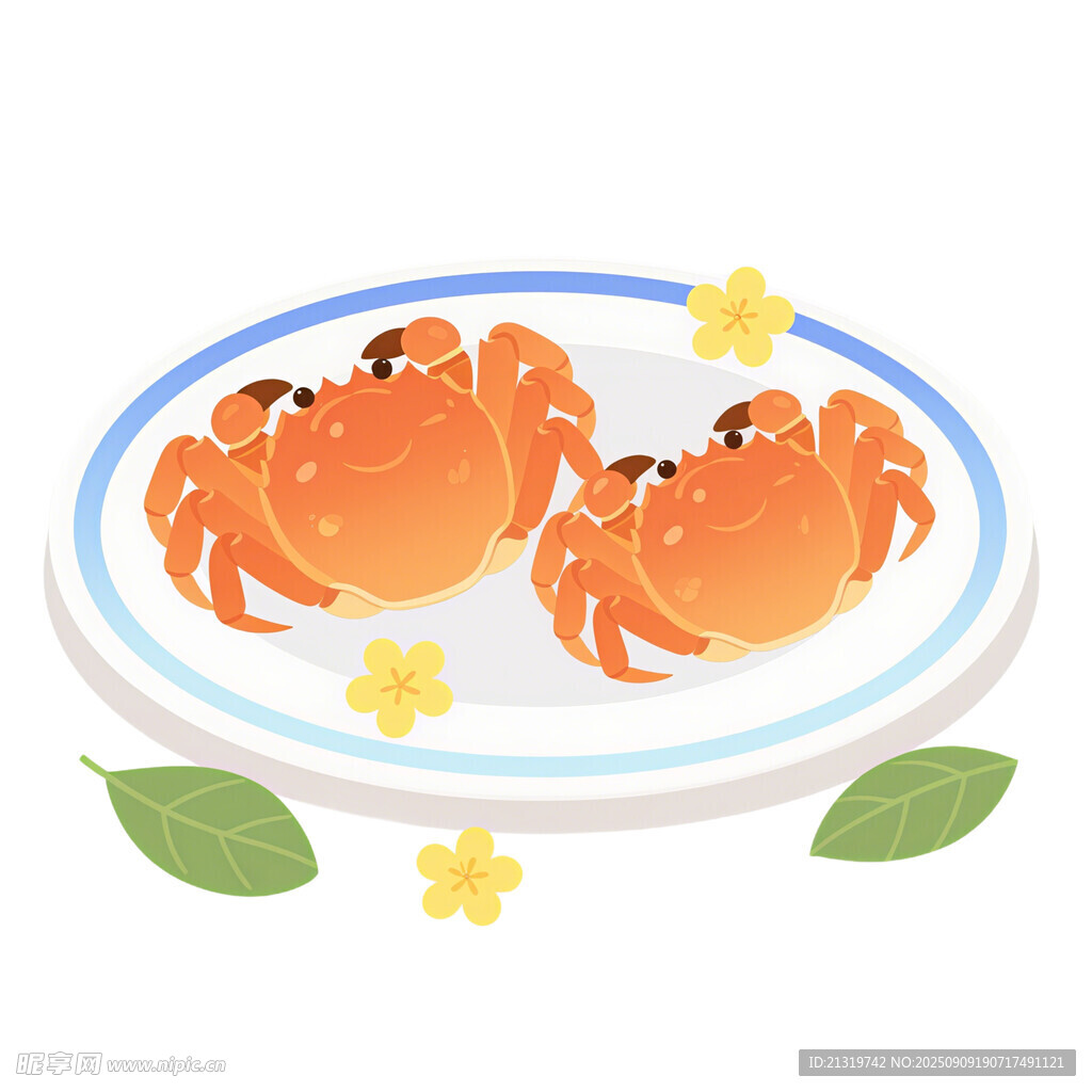 大闸蟹素材