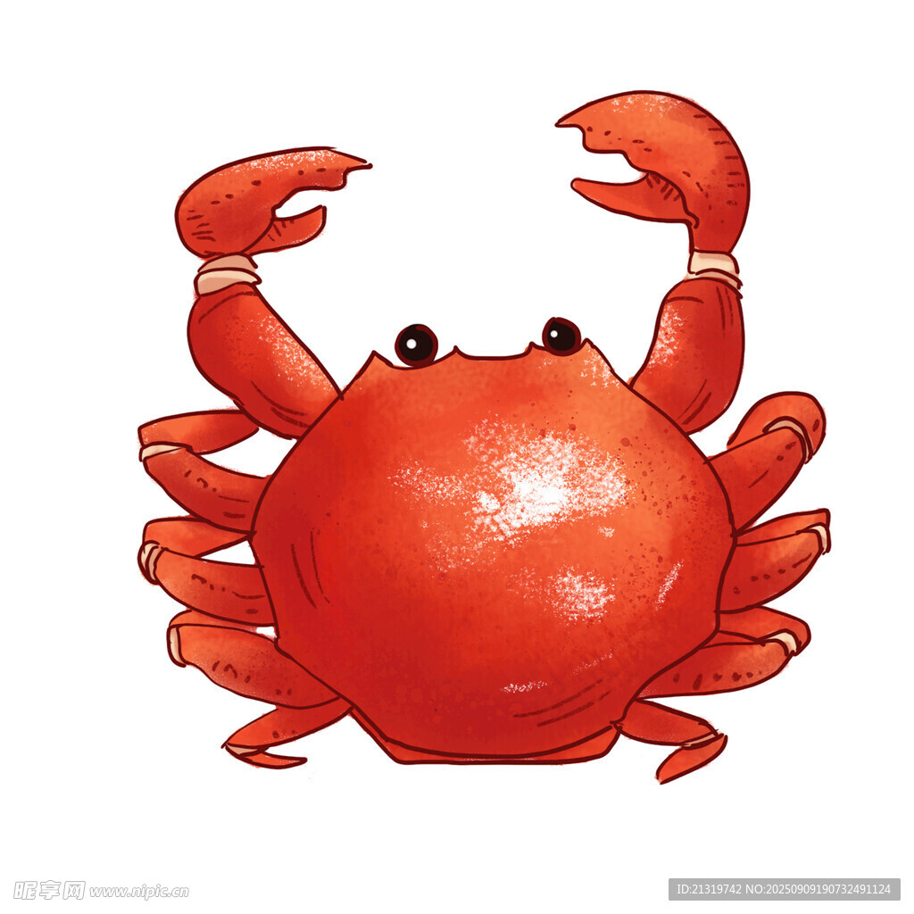大闸蟹插画