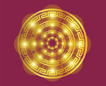 金色花纹图案