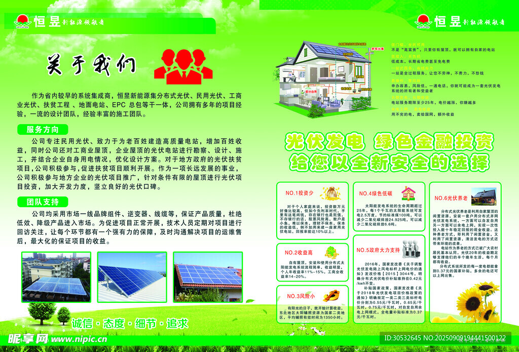 新能源公司宣传单