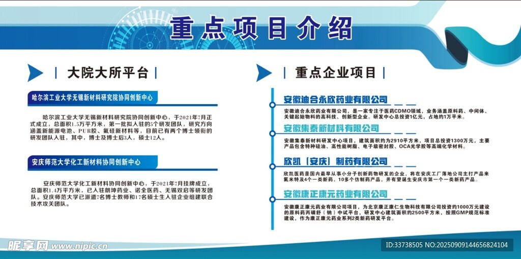 企业简介展板设计