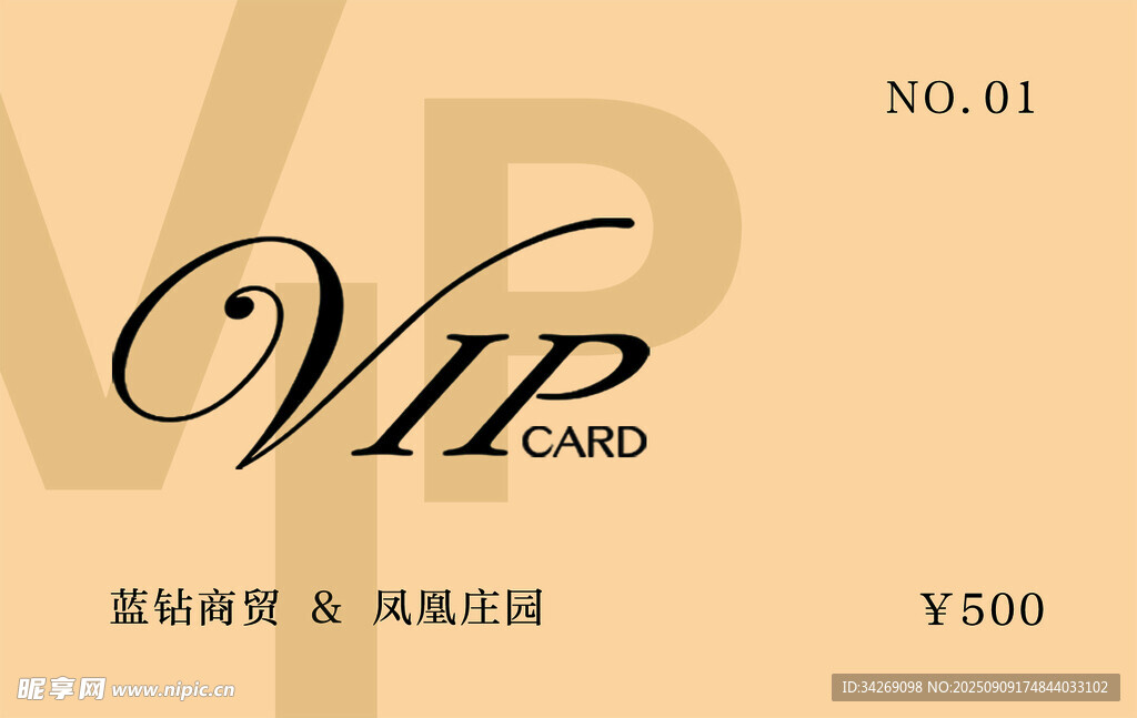 VIP会员卡设计模板