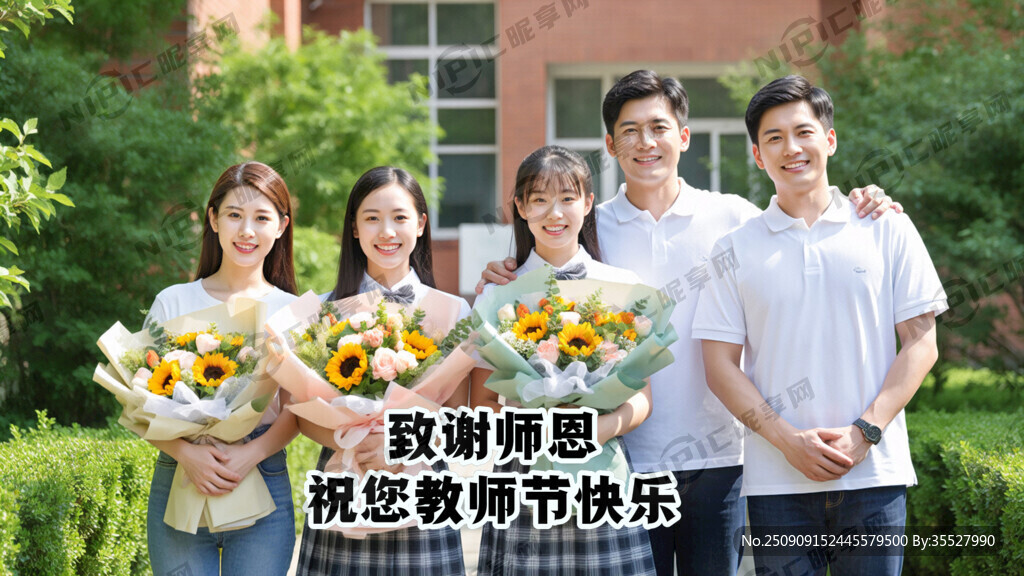 横幅构图 主色调清新明快 中间