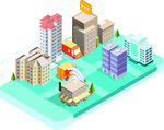 城市房屋建筑模型