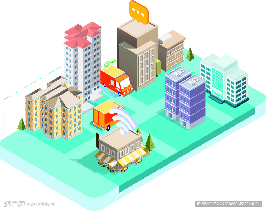 城市房屋建筑模型