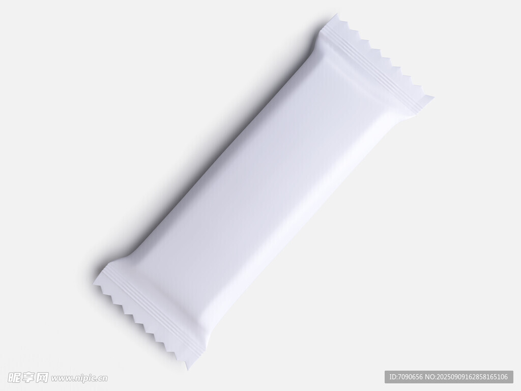 白色条状包装物品特写
