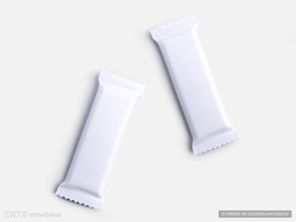 白色条状包装物品特写