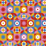 多彩几何图案无缝背景