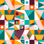 几何多彩抽象图案背景