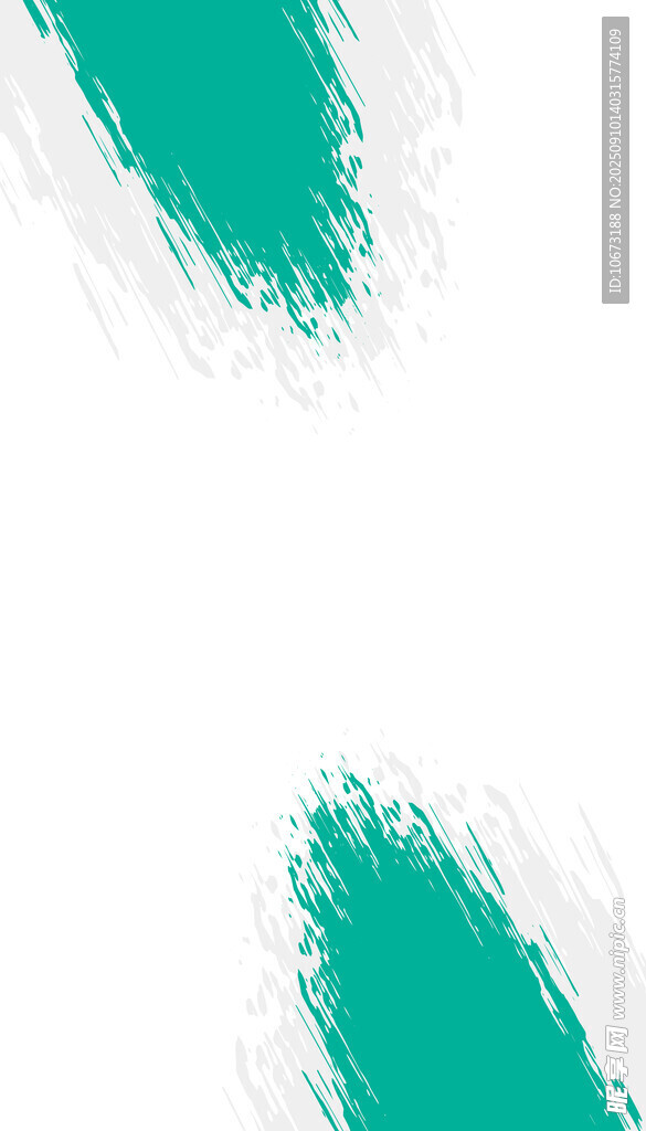青绿色笔触抽象背景图