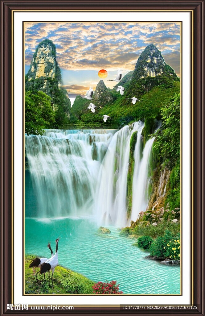 中国画山水 