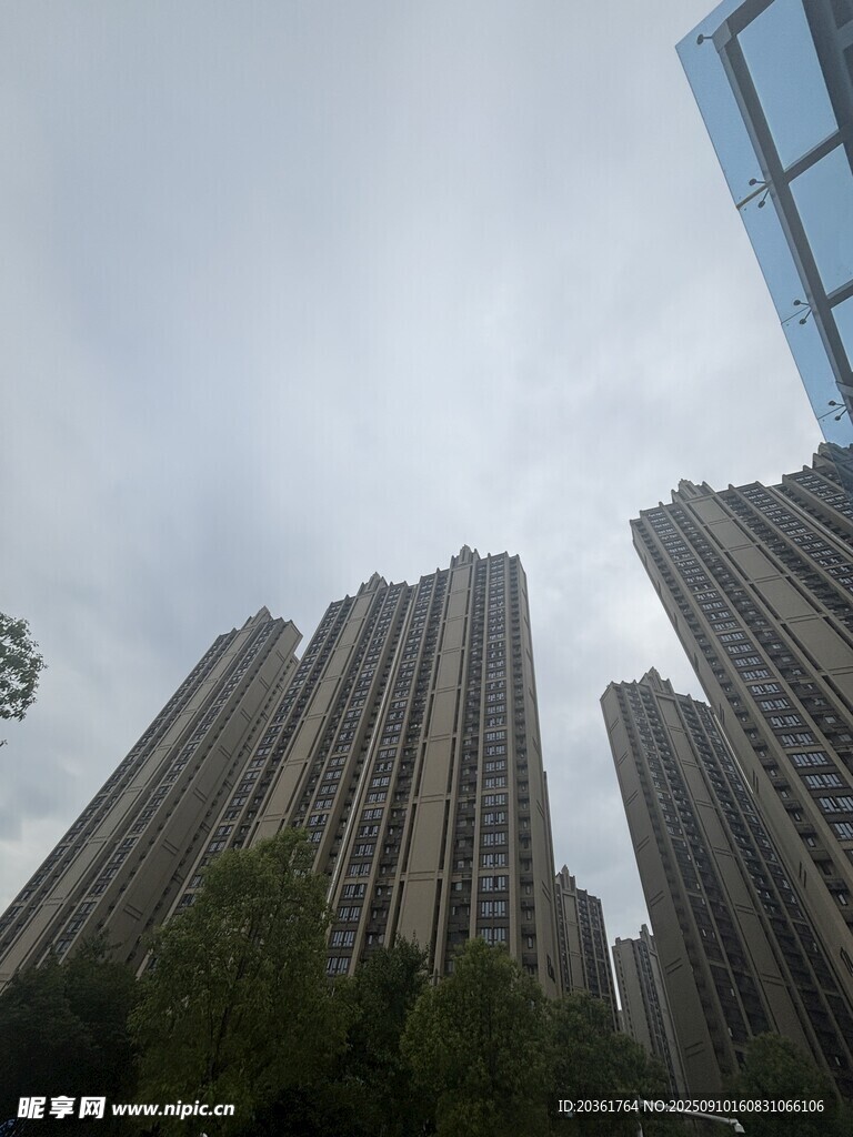 高楼林立的城市景象