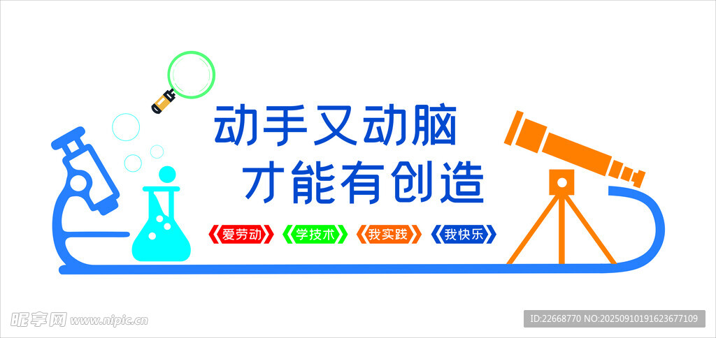 动手动脑促创造科学素材
