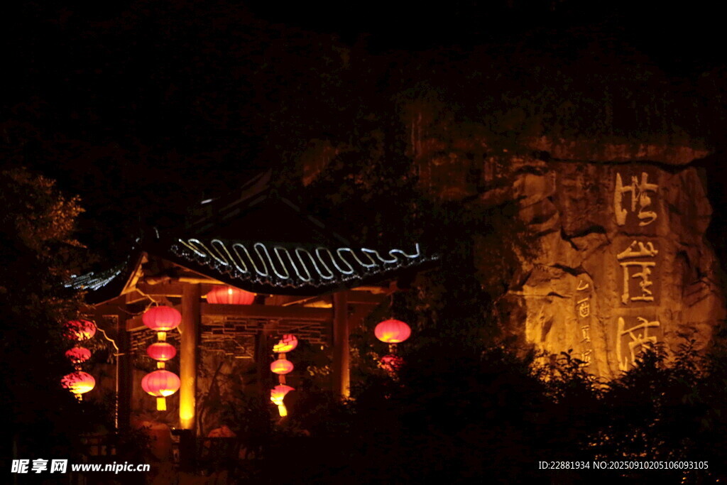 古建筑夜景 