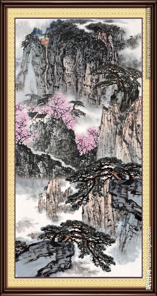 中式山水国画