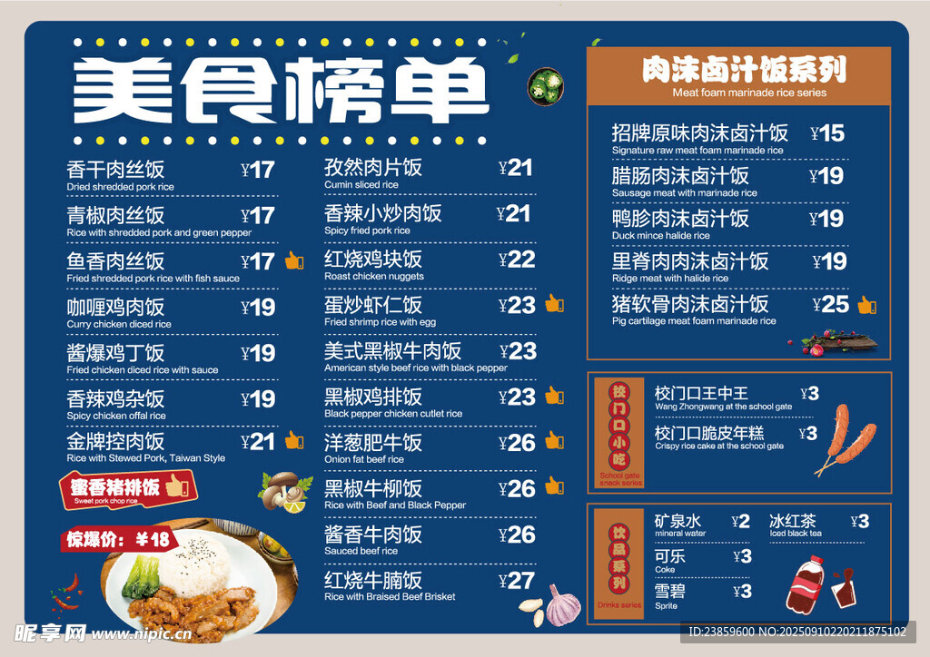 美食榜单展示
