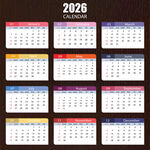 2026年日历模板
