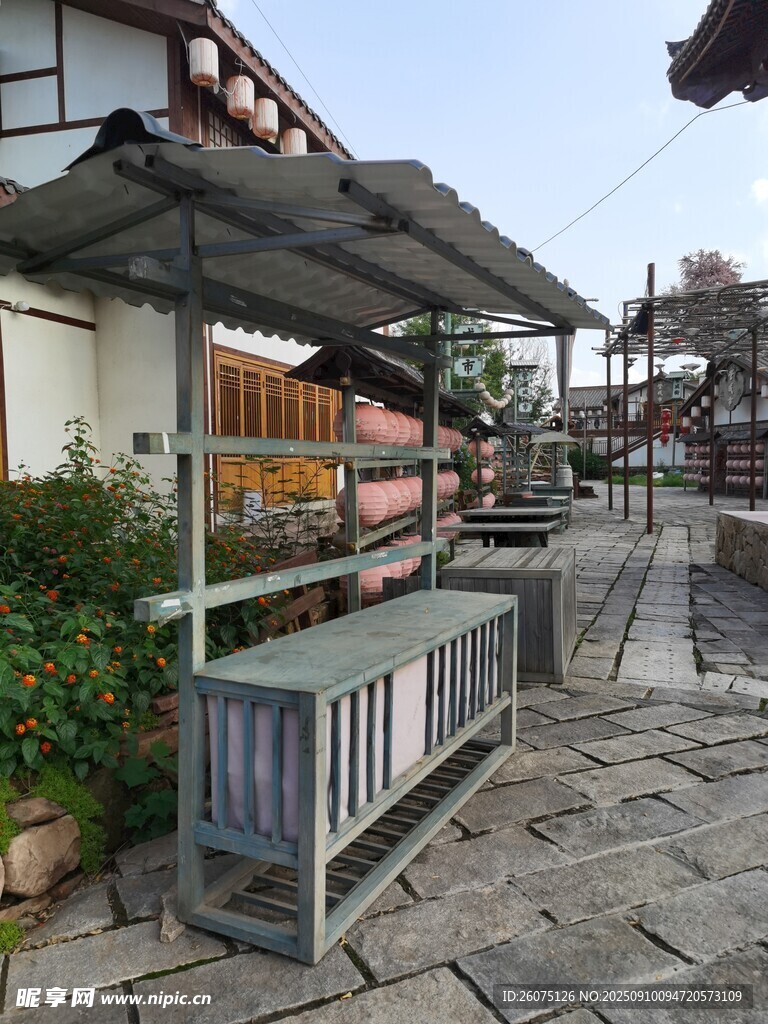 户外休闲露台餐饮区