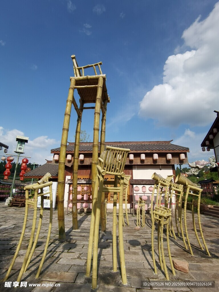 户外木质攀爬游乐设施