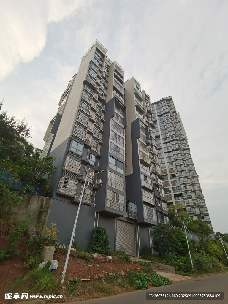 高层住宅楼景观
