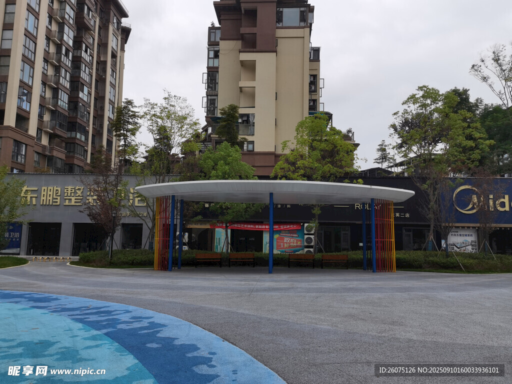 现代小区景观休闲区
