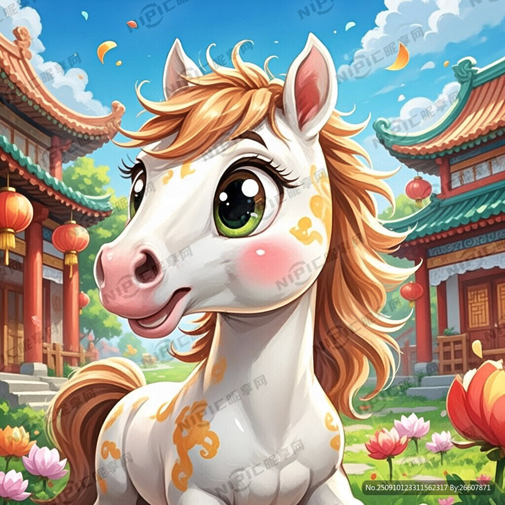 2026马年手绘卡通形象