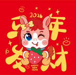 2026马年可爱招财卡通形象