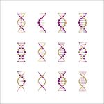矢量基因分子原子结构图标