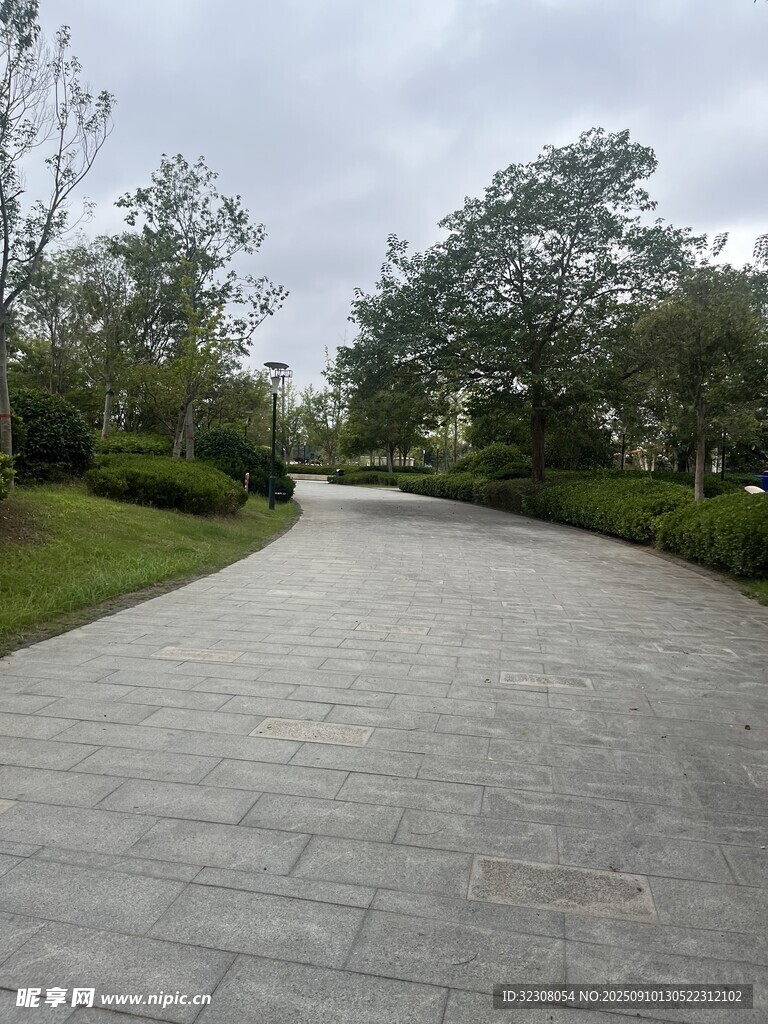 公园石板路 