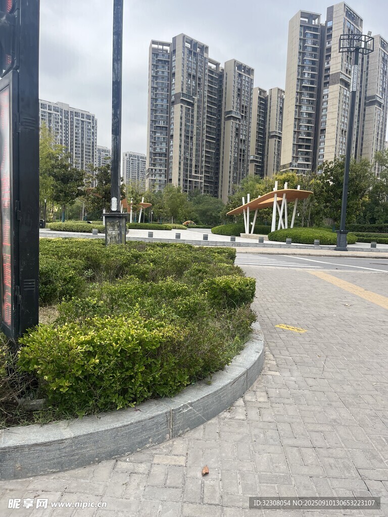 城市住宅区的绿化景观