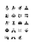 商务办公人物图标集合