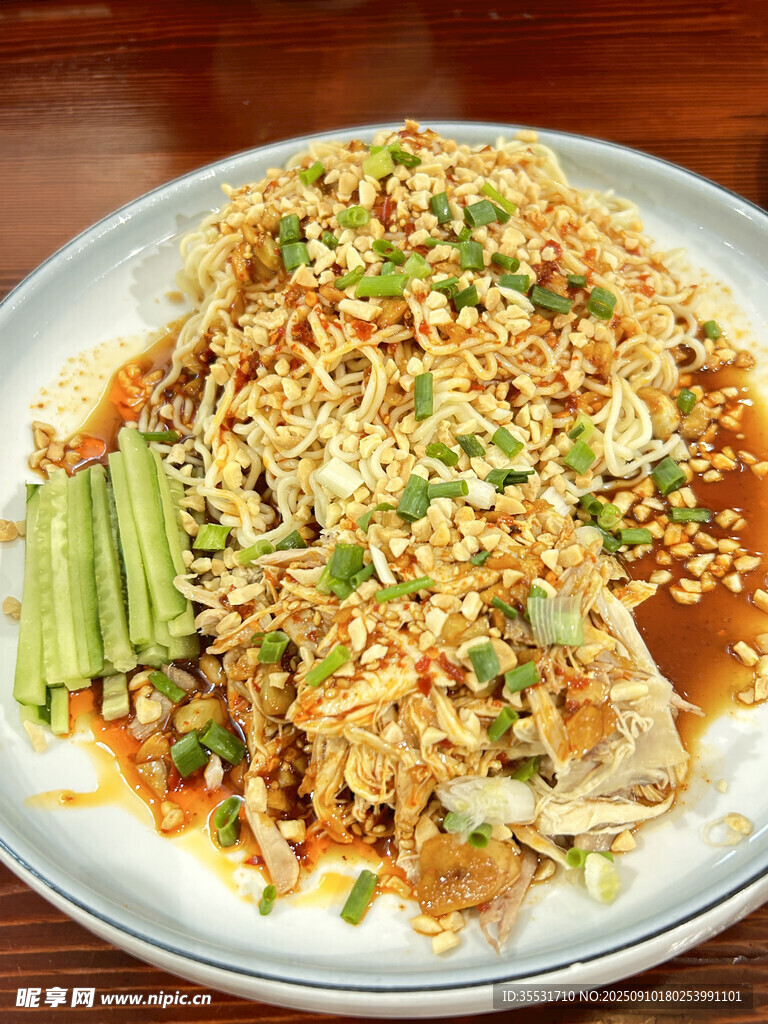 凉拌鸡丝面