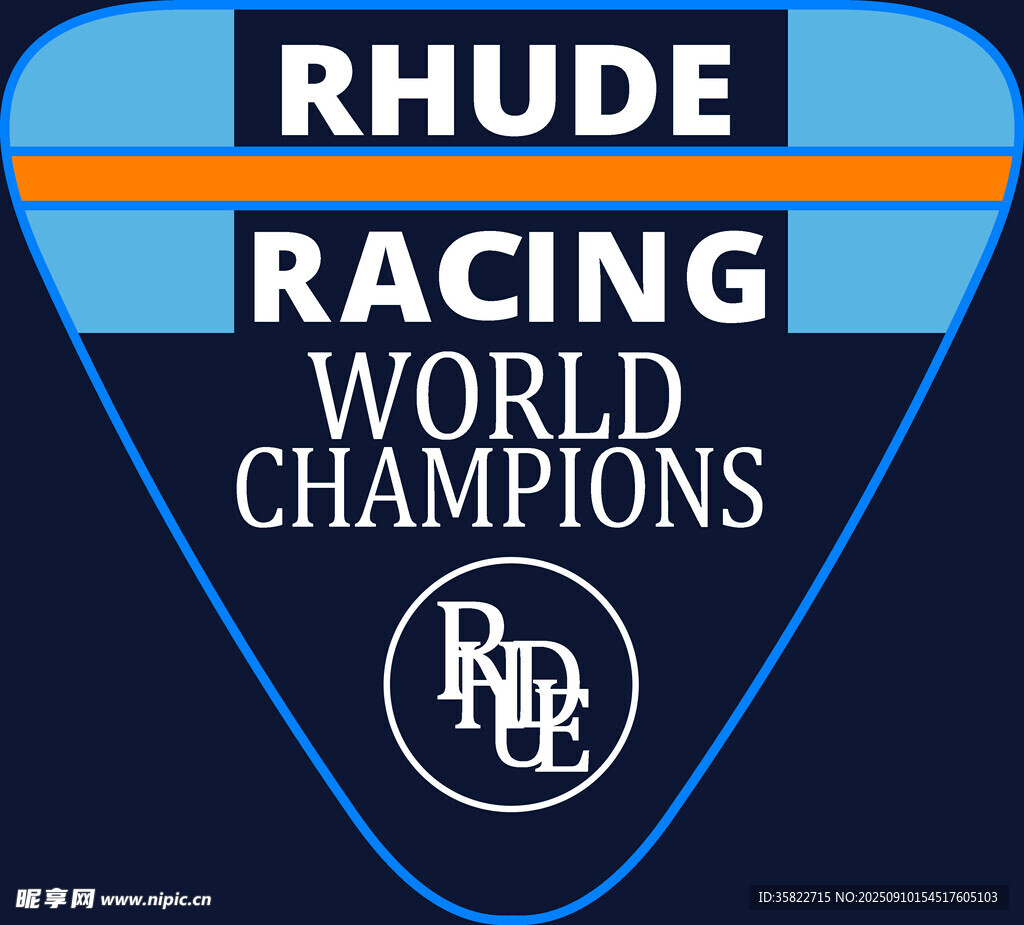 Rhude赛车世界冠军标志