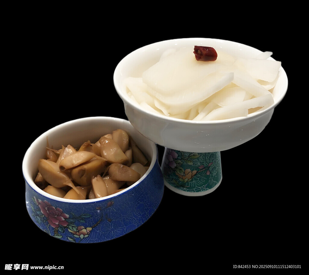 传统中式糕点与茶饮  萝卜 蒜