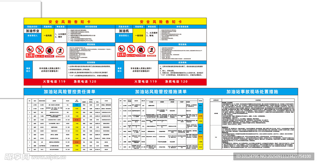 加油站安全风险告知卡