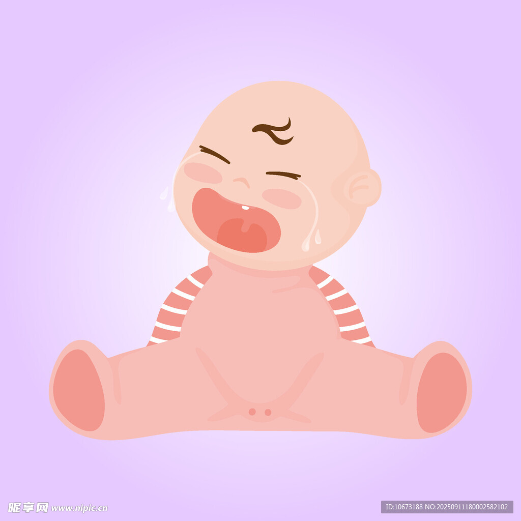 哭泣的小婴儿