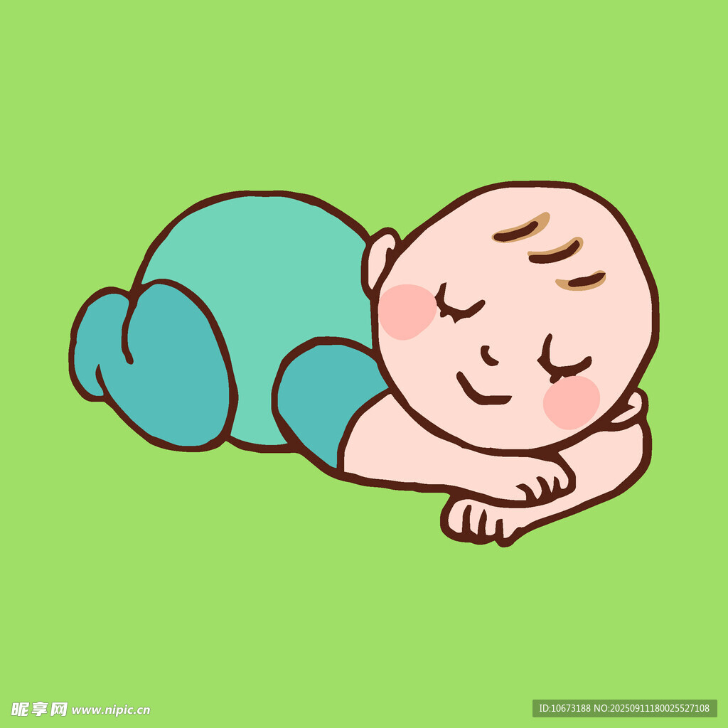 熟睡的可爱宝宝