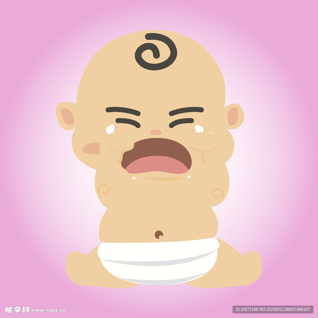 哭泣的小婴儿