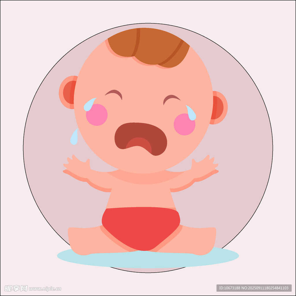 哭泣的小婴儿