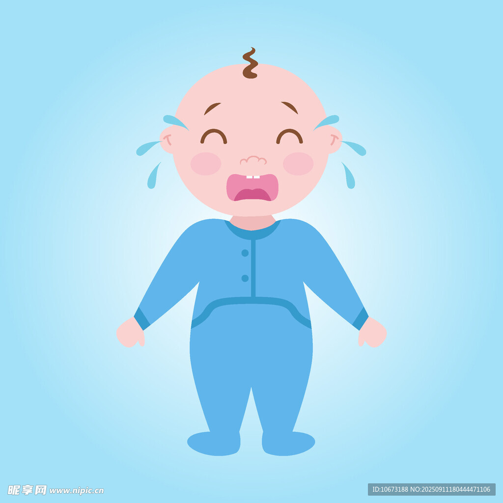 哭泣的小婴儿