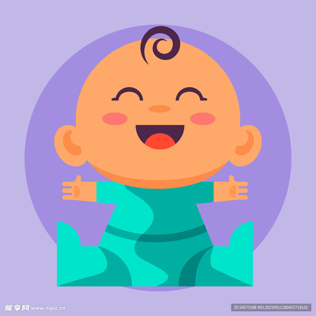 可爱微笑小宝贝
