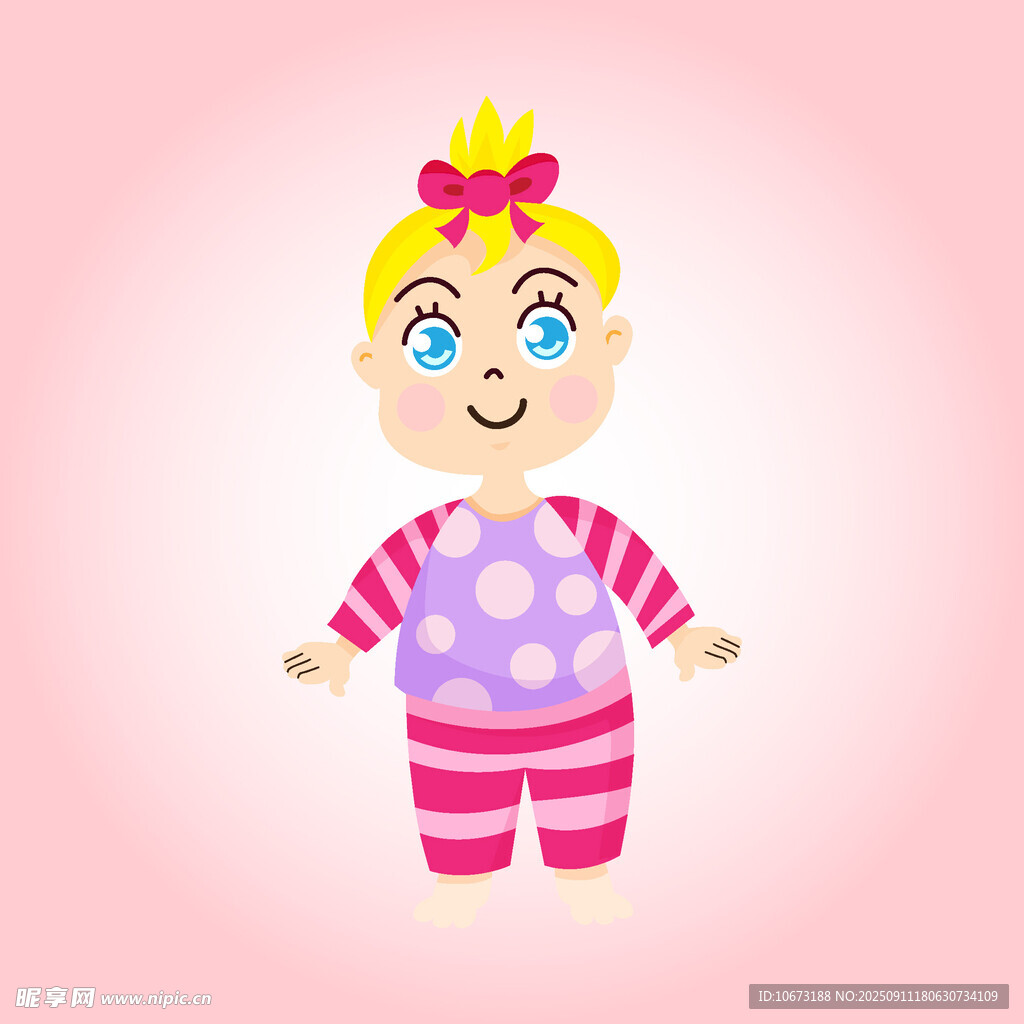 可爱卡通小女孩形象