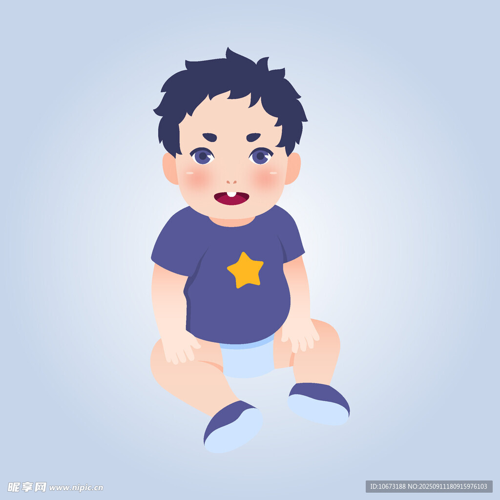 可爱小男孩卡通形象