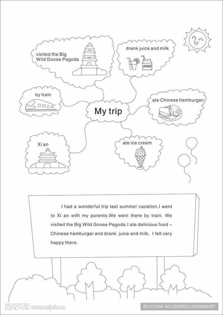 英语旅行小报