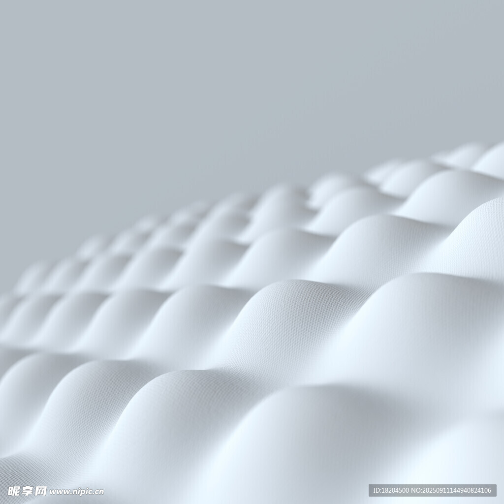白色波浪纹理3D图案