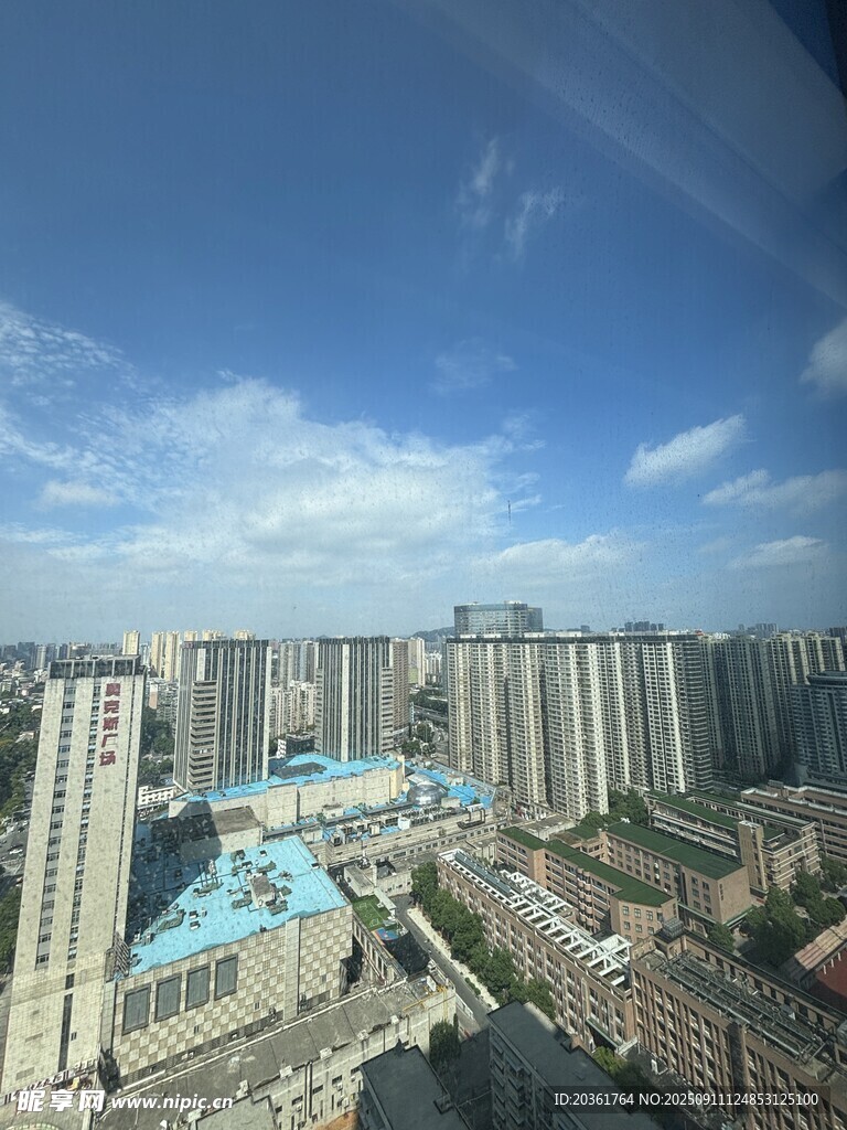 城市高楼景观俯瞰图